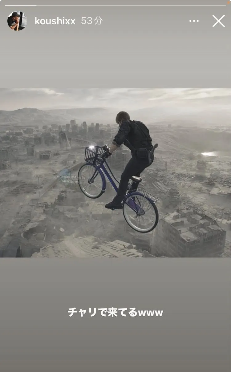 《生化危机9》里昂骑自行车追反派