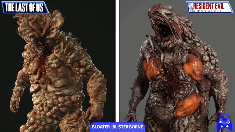 《生化危机9》与《最后的生还者》建模对比