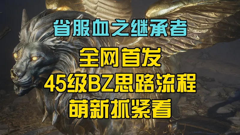 《省服血之继承者》全网首发45级搬砖思路流程萌新抓紧看