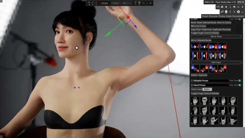 《HAELE3D》姿势工作室Max上线Steam