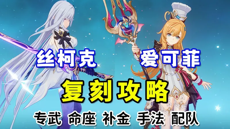 丝柯克 爱可菲复刻！该怎么抽？怎么玩？抽卡建议/补金顺序/武器/圣遗物/手法 保姆级复刻攻略！
