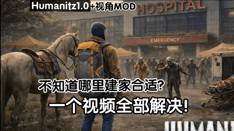 不知道哪里建家合适？极品建家点合集！一个视频全部解决！Humanitz神级建家点大全！