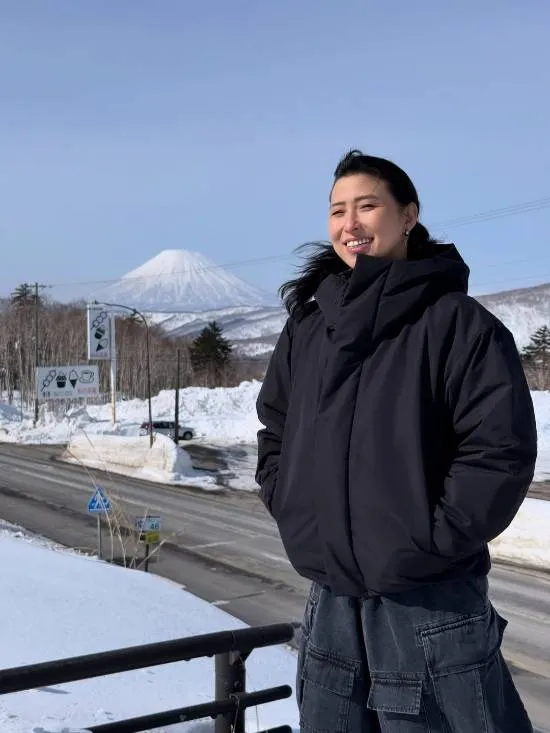 《羊蹄山之魂》主演雨姐北海道晒照