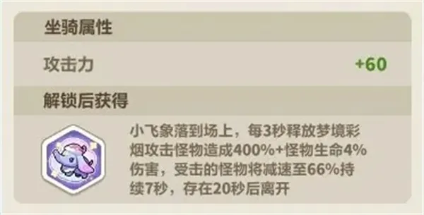 《永远的蔚蓝星球》新坐骑瞌睡小飞象介绍