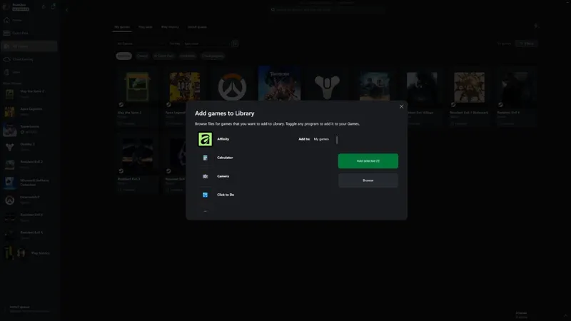 《XboxPCApp》新增手动添加应用功能