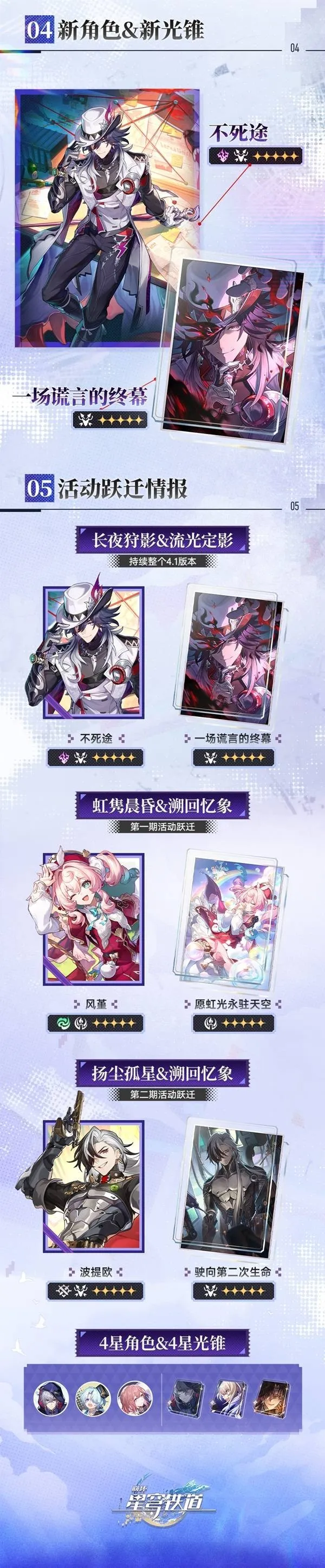 《崩坏星穹铁道》4.1版本前瞻汇总