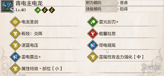 《怪物猎人物语3命运双龙》开荒青电主电龙因子搭配详解