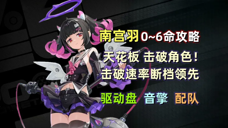 【绝区零】南宫羽 0~6命保姆级攻略：天花板击破，强度直逼虚狩队！实战操作手法细节/音擎/驱动盘/配队 详解。