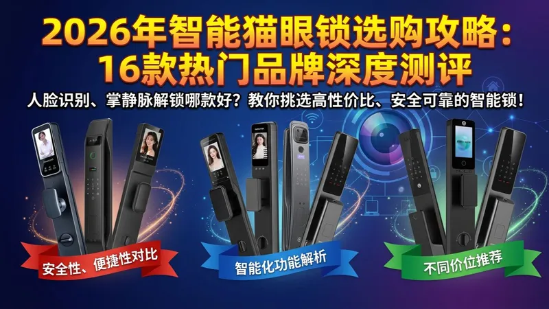 2026年智能猫眼锁选购攻略：16款热门品牌智能锁深度测评，人脸识别、掌静脉解锁哪款好？结合家庭需求，教你挑选高性价比、安全可靠的智能猫眼锁！