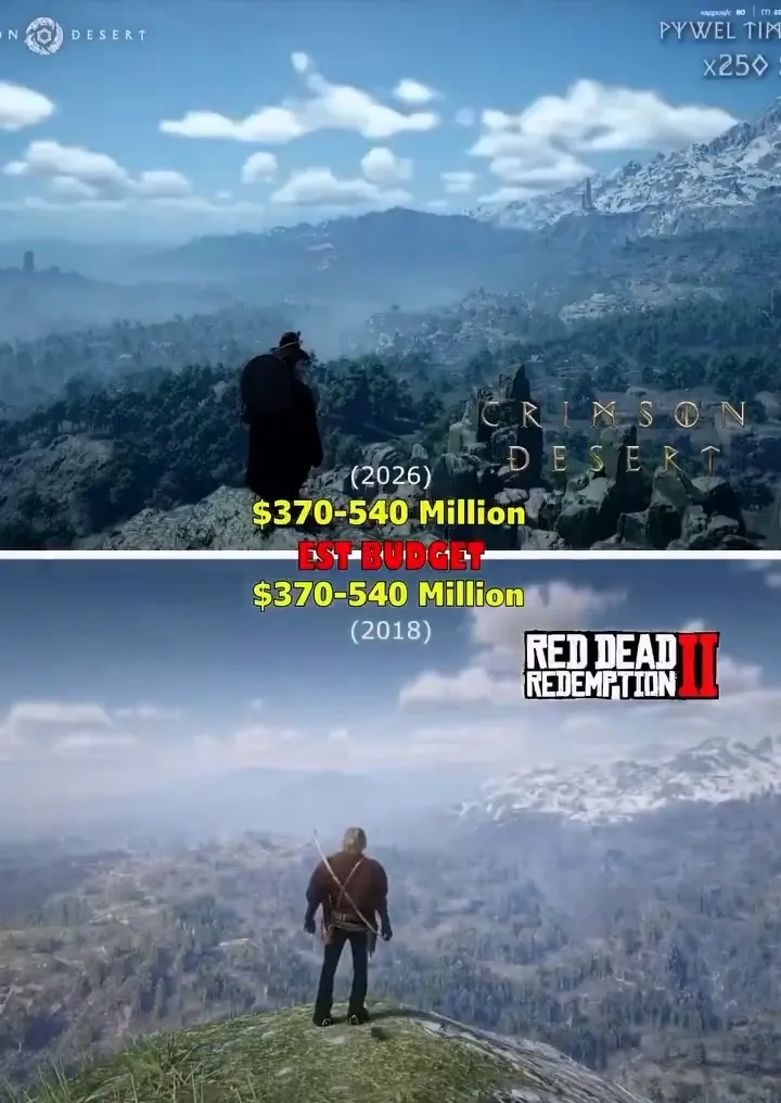 《红色沙漠》与《荒野大镖客2》对比