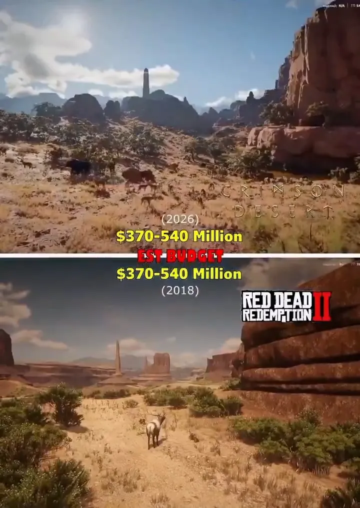 《红色沙漠》与《荒野大镖客2》对比