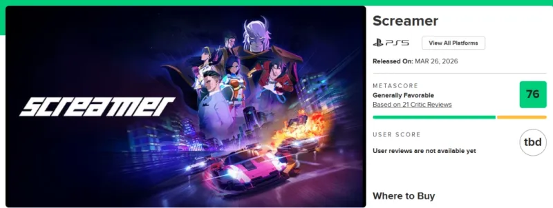 《Screamer》二次元赛车重制-IGN8分媒体好评解析