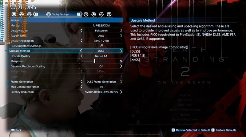 《死亡搁浅2》PC性能全面解析