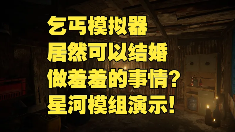 乞丐竟然能结婚谈恋爱做羞羞的事情？【乞丐模拟器星河模组演示】