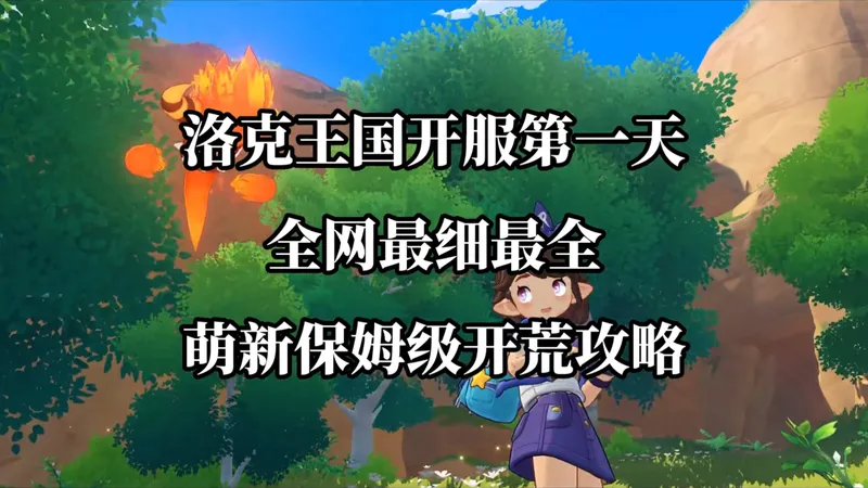 洛克王国开服第一天，全网最细最全保姆级开荒攻略！