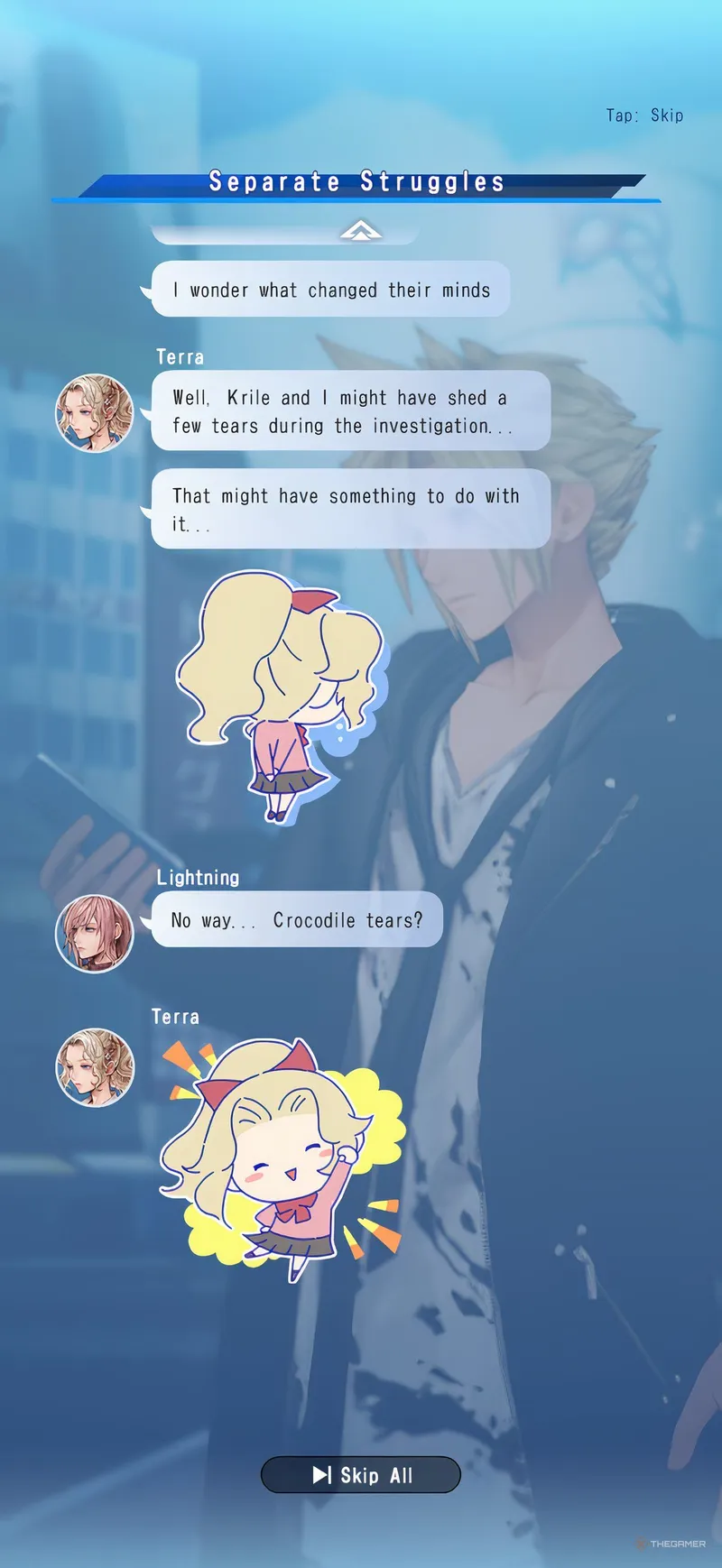 《DissidiaDuellumFinalFantasy》角色互动精彩瞬间