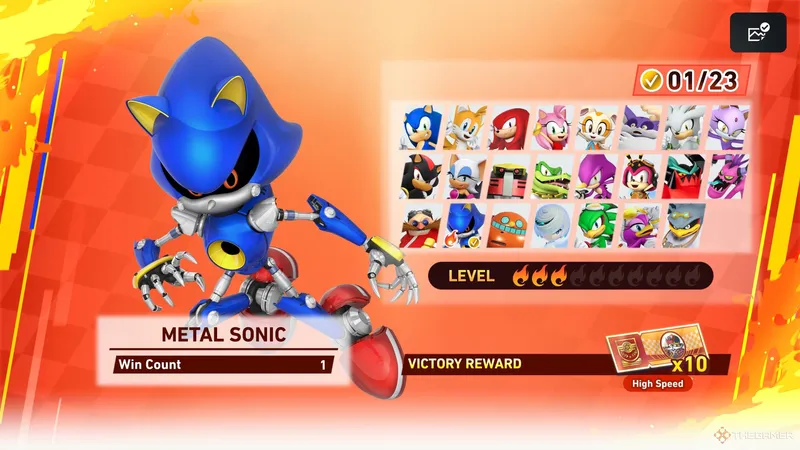 《SonicRacing:CrossWorlds》全角色属性详解