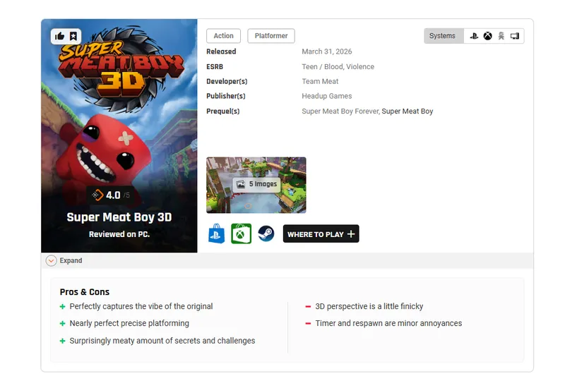 《超级食肉男孩3D》媒体评分解禁