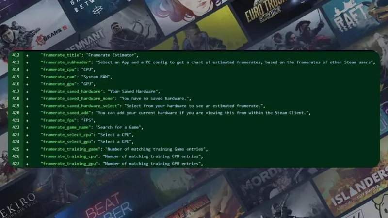 Steam新帧率预估功能