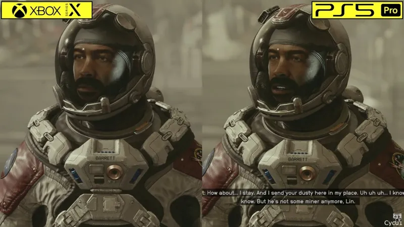 《星空》PS5Pro与XboxSeriesX画质对比