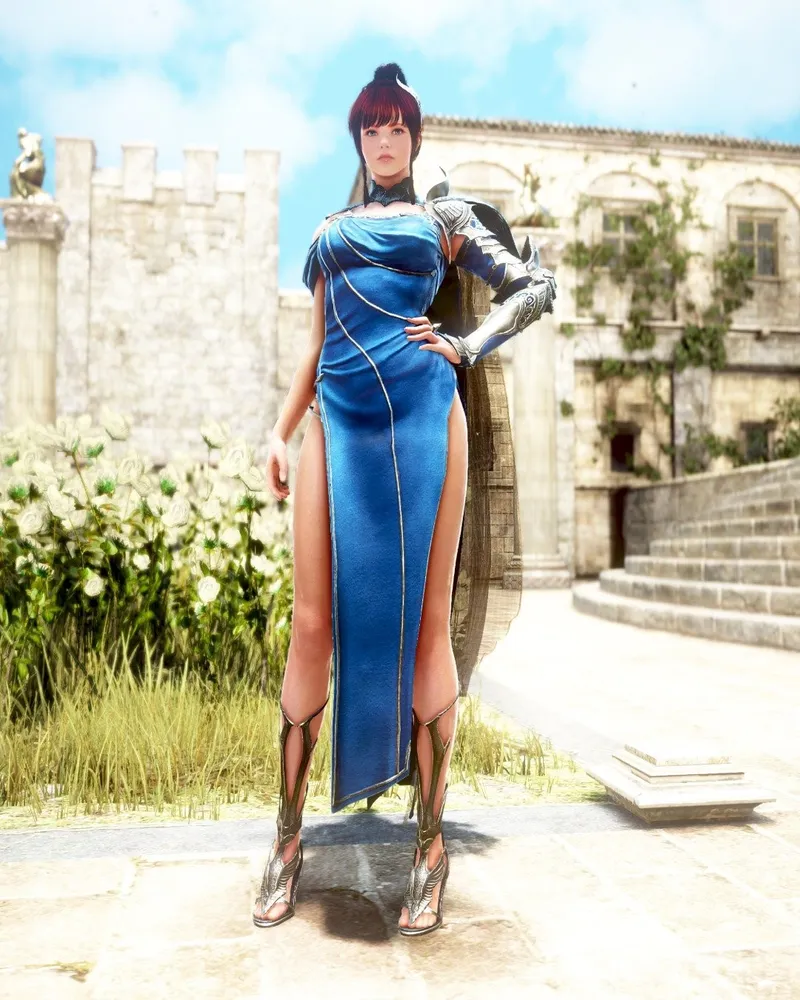 《黑色沙漠》碧空高叉新服装-性感美腿完美展示