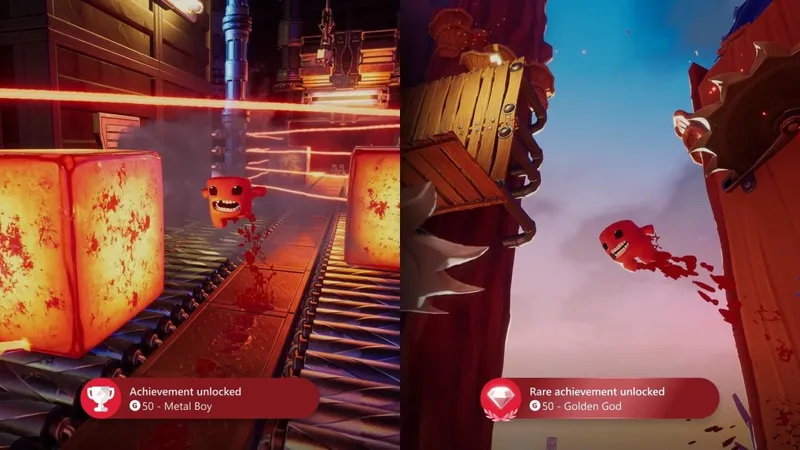 《超级星尘HD》成就系统对比