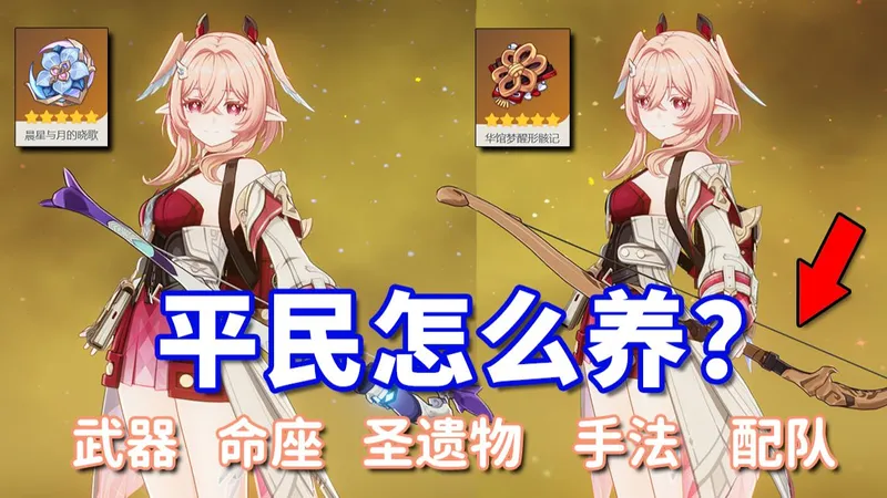 莉奈娅 别养错了！武器/圣遗物/手法 保姆级养成攻略！避免踩坑！