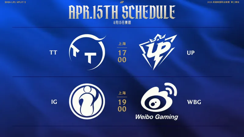 《英雄联盟》2026LPL第二赛段赛果及赛程预告-4月12日组内赛回顾