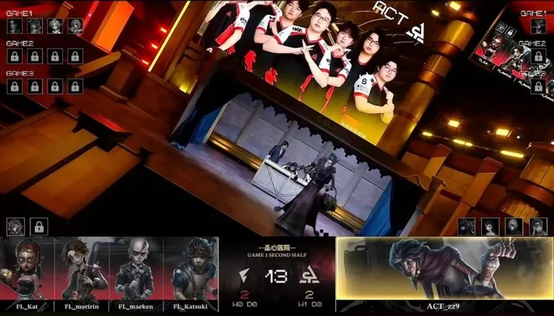 《第五人格》COA9总决赛FL战队三人三跑获胜