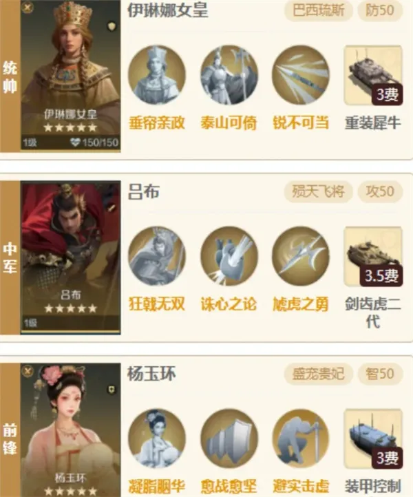 《世界启元》贵妃醉吕阵容搭配推荐