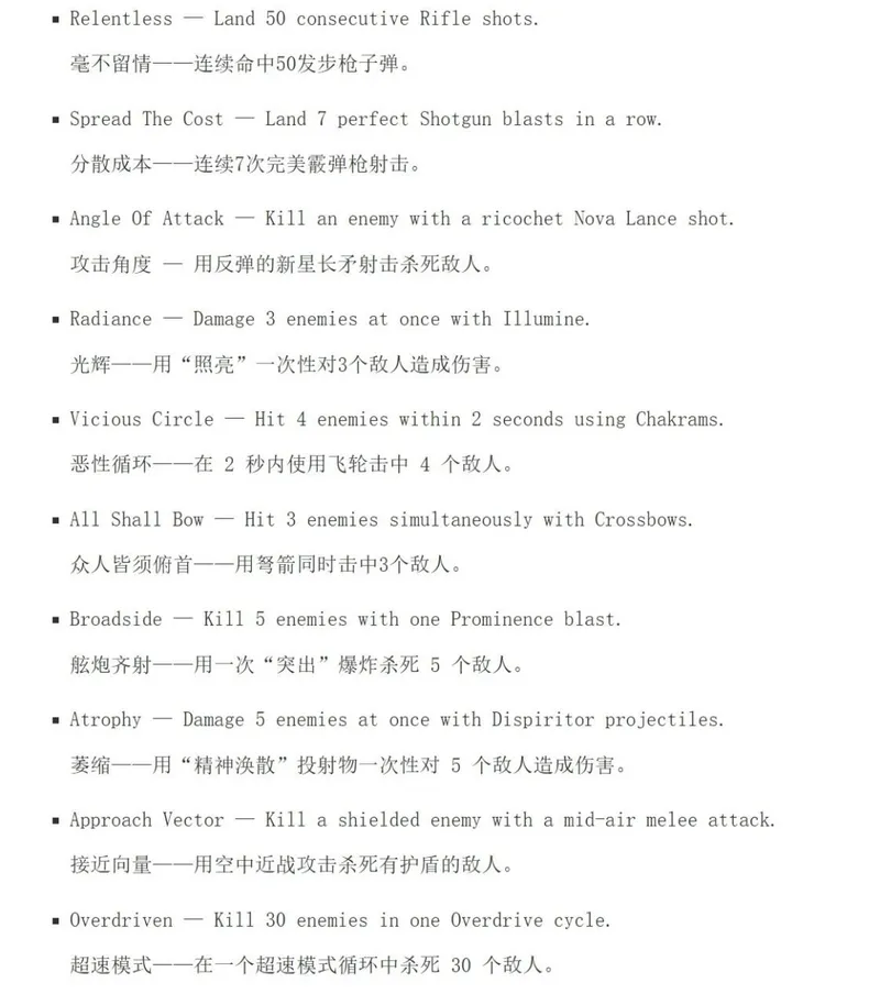《Saros》奖杯列表泄露