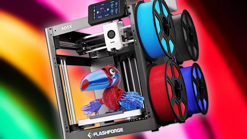 FlashForgeAD5X多材料3D打印机-300美元以下高性价比选择