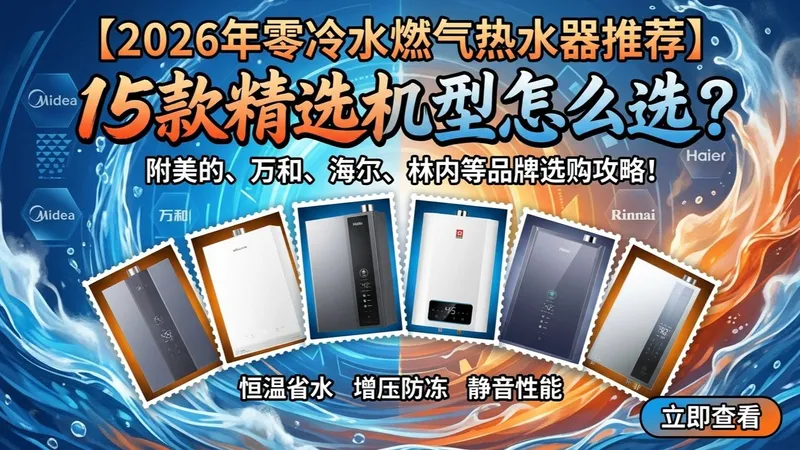 【2026年零冷水燃气热水器选购攻略】15款热门型号测评推荐，美的、万和、海尔等品牌哪款更值得入手？