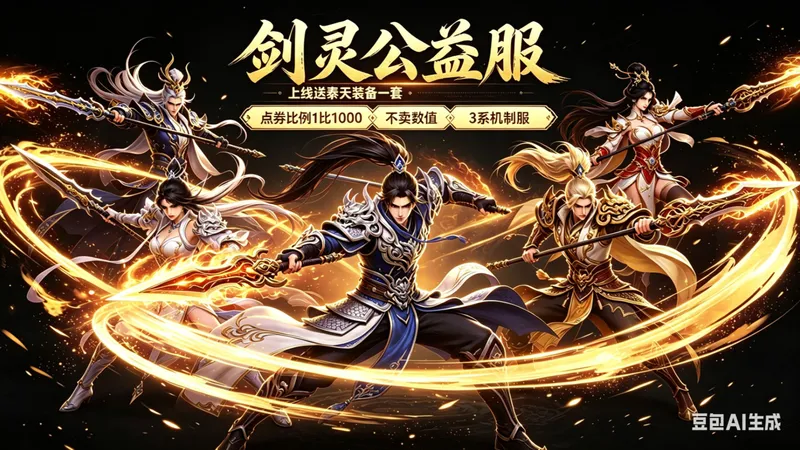 一个让全服玩家自发做攻略的剑灵公益服！三系仿官完美还原，职业平衡到每个职业都有专属攻略组，氛围好到像大学社团。