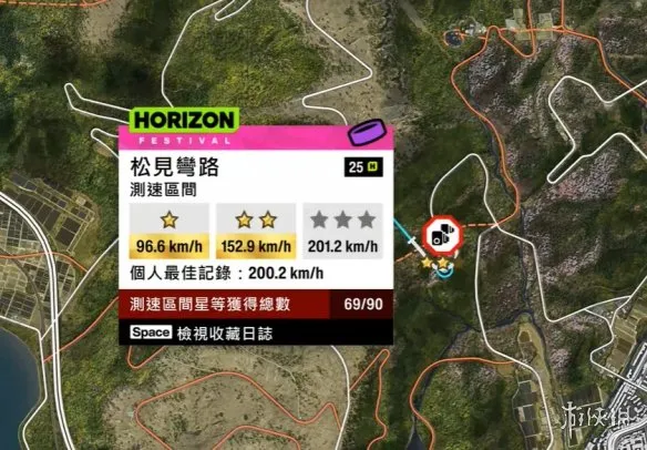 《极限竞速地平线6》测速区间全位置