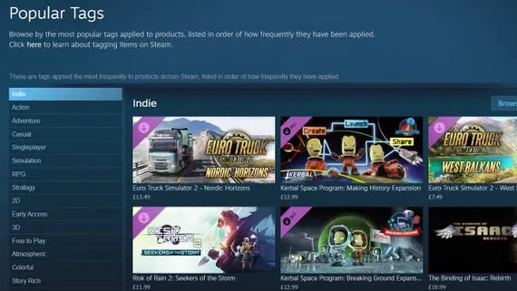 Valve重塑Steam标签系统