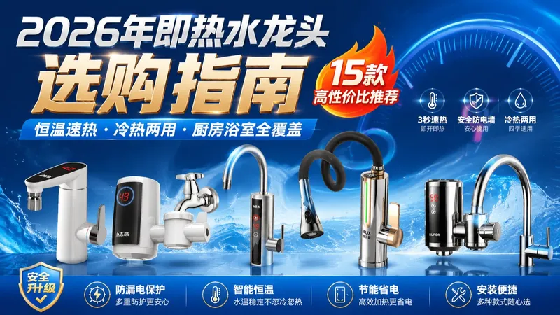 【保姆级攻略】2026年即热水龙头推荐，15款总评哪个品牌好？选购指南帮你快速找到适合款！