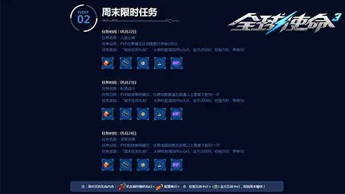 《全球使命3》周末挑战大减负