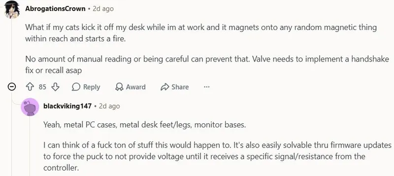 Steam控制器充电器设计缺陷