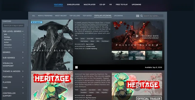 《影之刃零》领跑Steam武侠分类-武侠游戏全球认知新突破