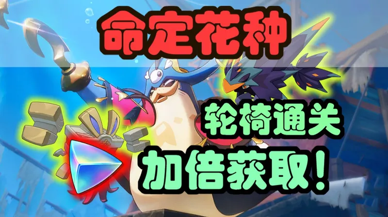 【命定花种】第五期！零养成十五种打法，分光水晶翻倍，手把手100%教会！命定花种第5期轮椅攻略（海豹船长/千棘盔/迷迷箱怪）