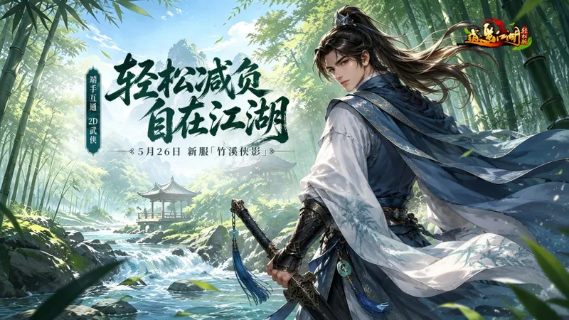 《逍遥江湖轻松版》新服竹溪侠影开启