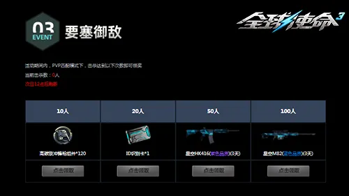 《全球使命3》密林要塞活动开启