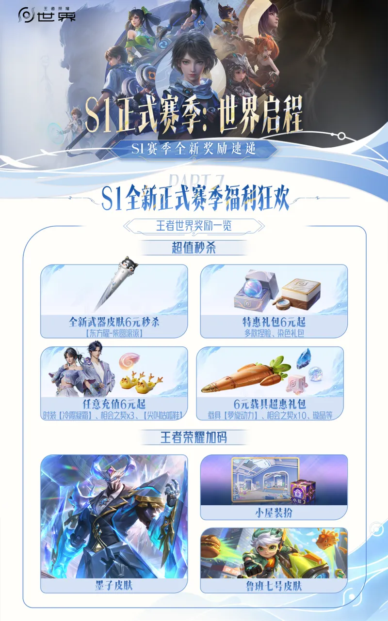 《王者荣耀世界》S1赛季更新内容详解