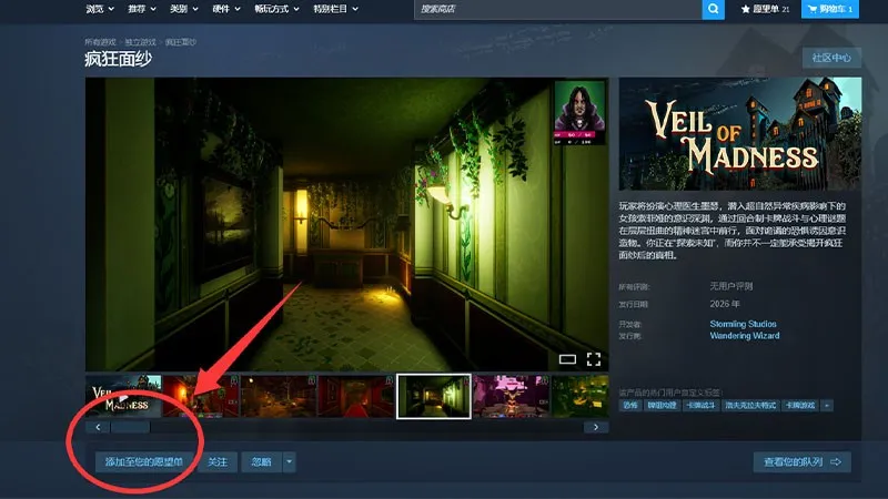 《疯狂面纱》Demo登陆Steam