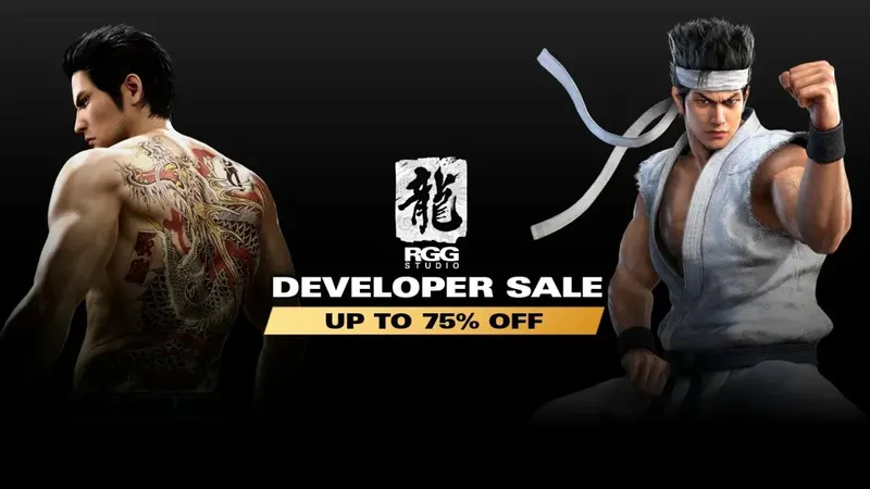 《如龙》系列Steam特卖开启-多款游戏低至2.5折