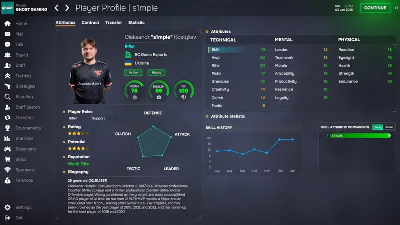 《EsportsManager2026》公布发售日期