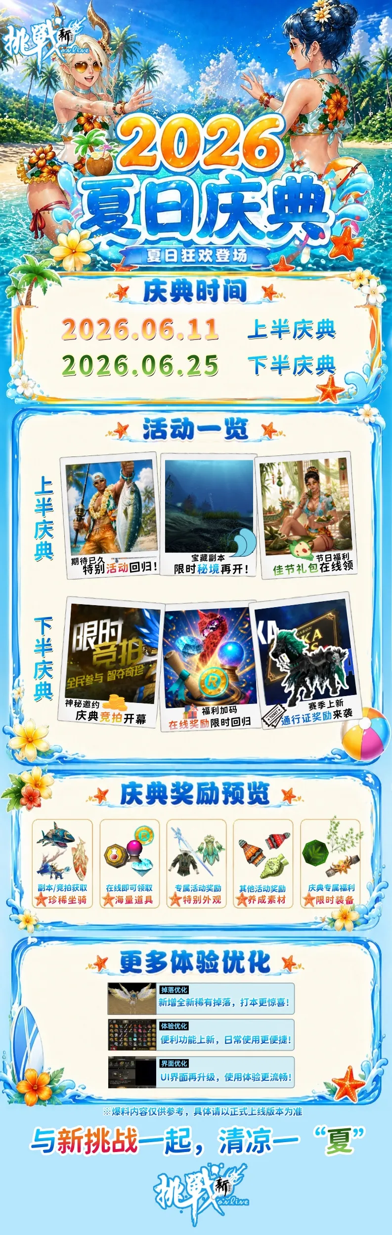 《新挑战》夏日庆典盛大开启-精彩活动与福利一览