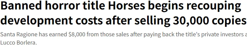 《Horses》销量突破3万份