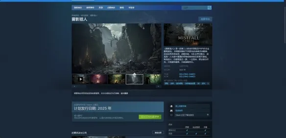 《雾影猎人》是国产游戏